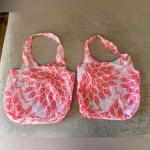 Free People Floral Pink Tote Bag Set